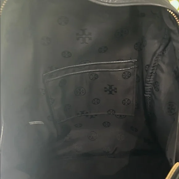 Tory Burch Black Full Size Pebbled Leather Backpack- Excellent! - Picture 7 of 9